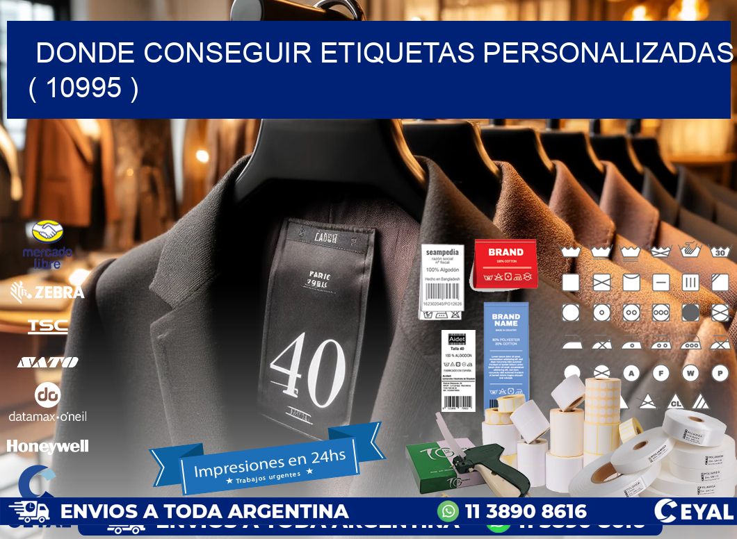 DONDE CONSEGUIR ETIQUETAS PERSONALIZADAS ( 10995 )