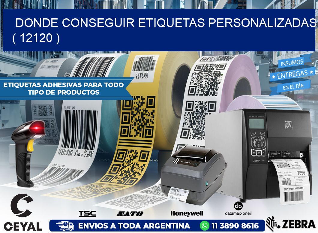 DONDE CONSEGUIR ETIQUETAS PERSONALIZADAS ( 12120 )