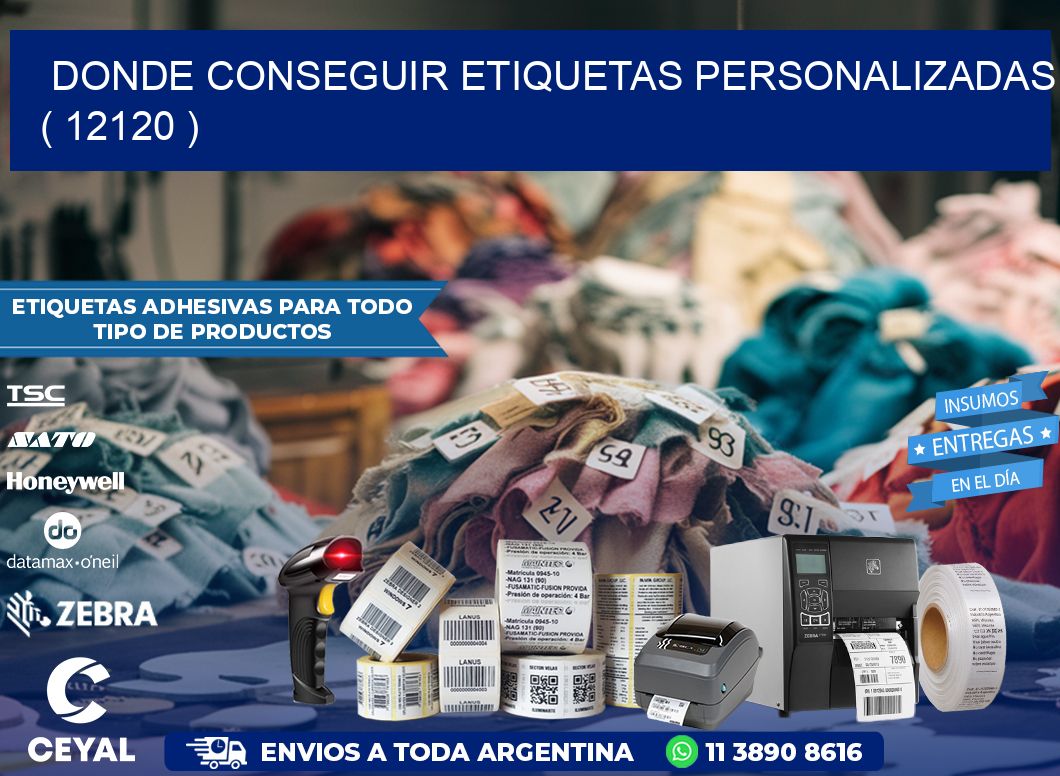 DONDE CONSEGUIR ETIQUETAS PERSONALIZADAS ( 12120 )