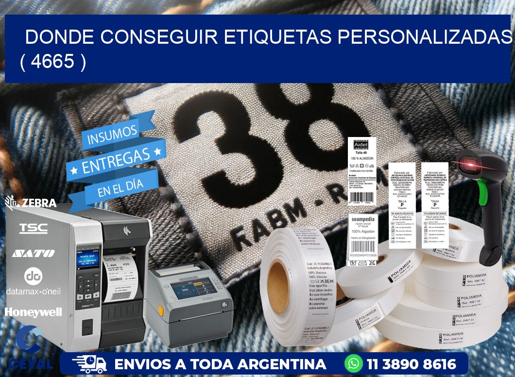 DONDE CONSEGUIR ETIQUETAS PERSONALIZADAS ( 4665 )
