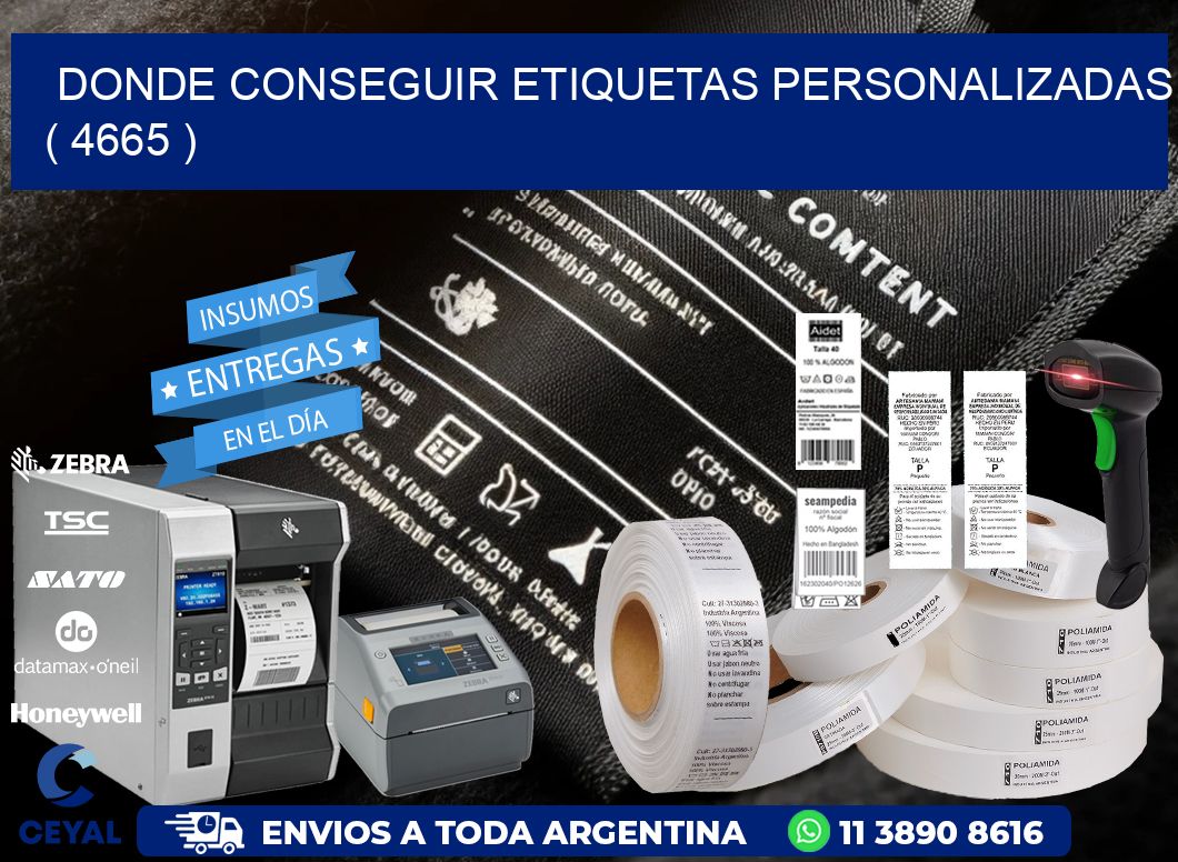 DONDE CONSEGUIR ETIQUETAS PERSONALIZADAS ( 4665 )