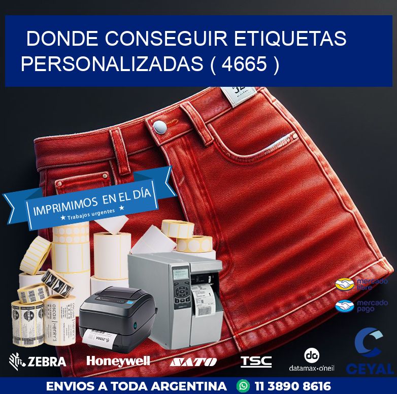 DONDE CONSEGUIR ETIQUETAS PERSONALIZADAS ( 4665 )