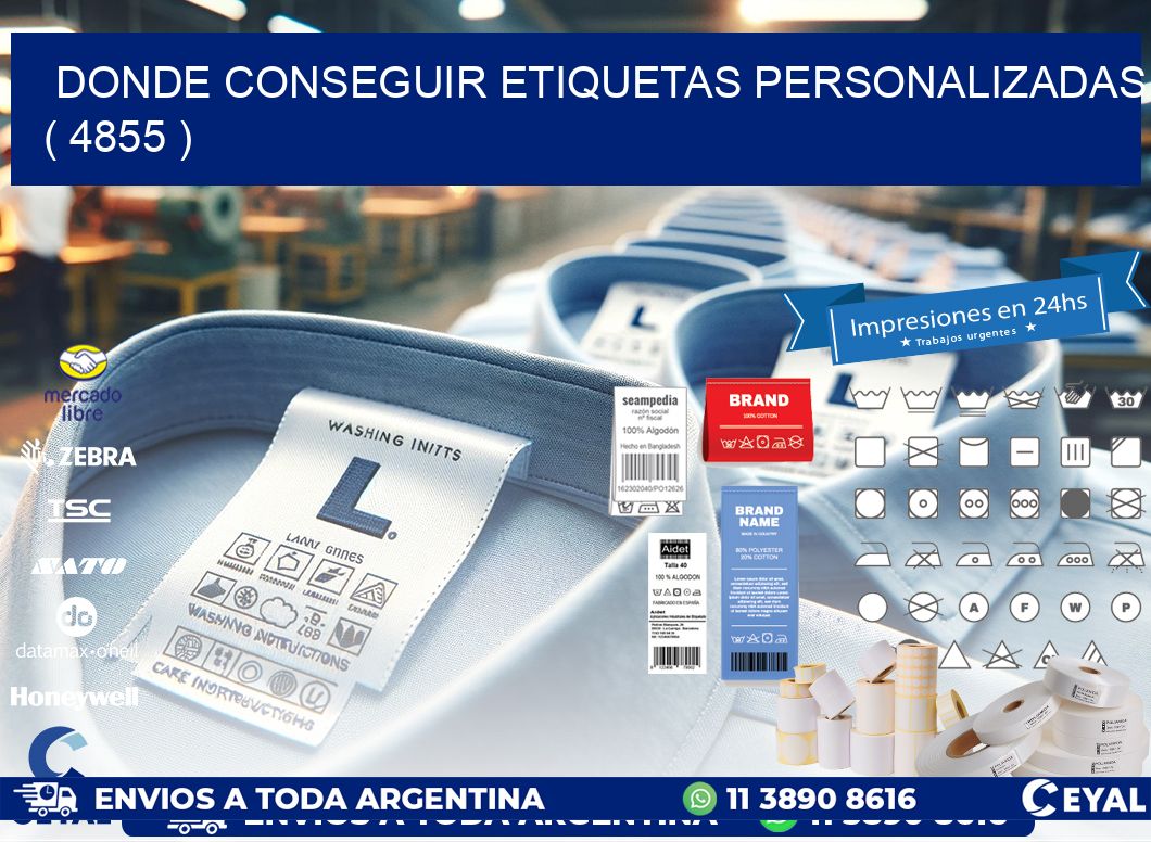 DONDE CONSEGUIR ETIQUETAS PERSONALIZADAS ( 4855 )