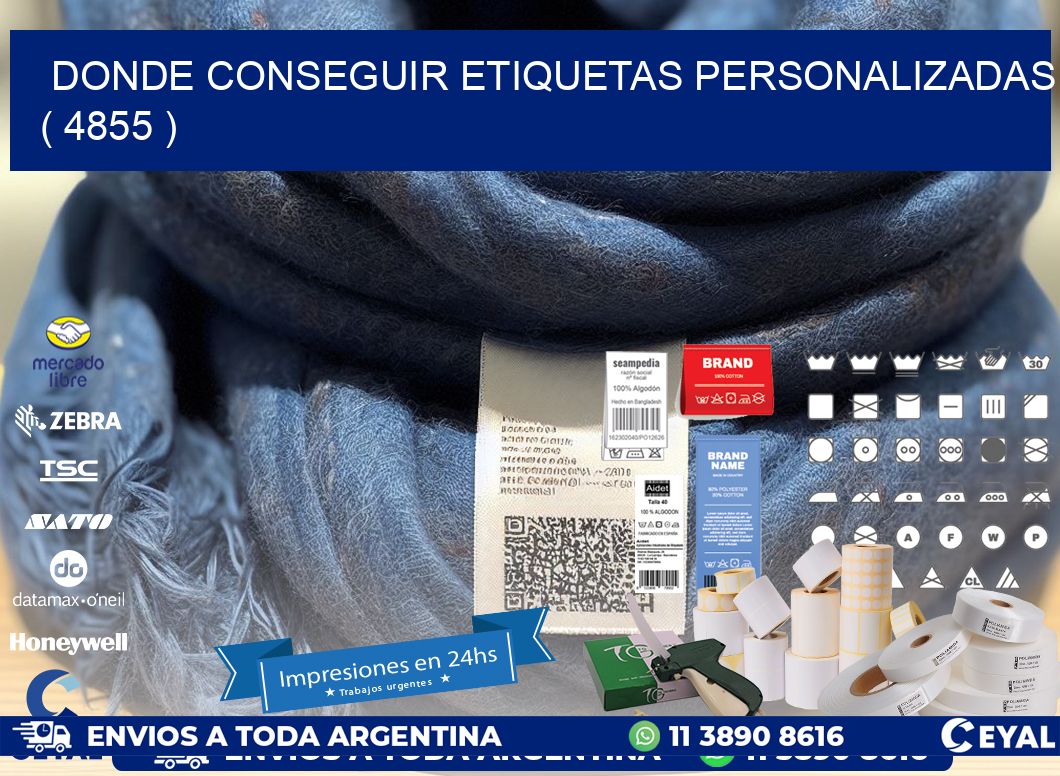 DONDE CONSEGUIR ETIQUETAS PERSONALIZADAS ( 4855 )