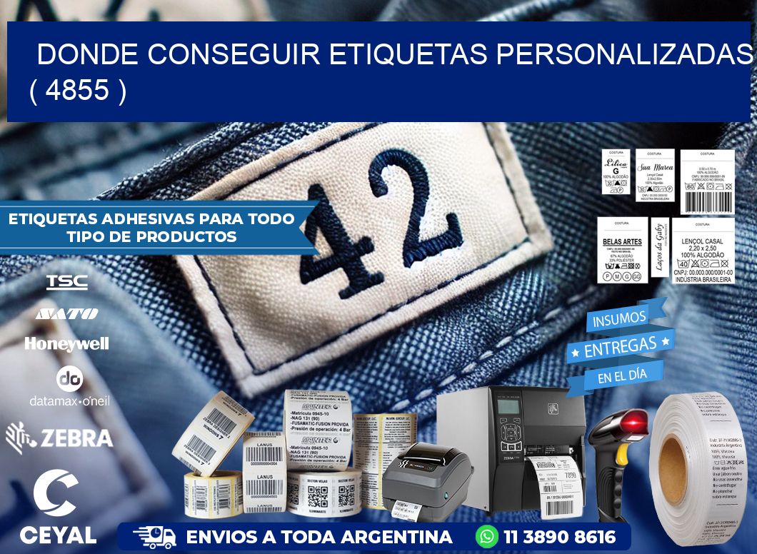DONDE CONSEGUIR ETIQUETAS PERSONALIZADAS ( 4855 )