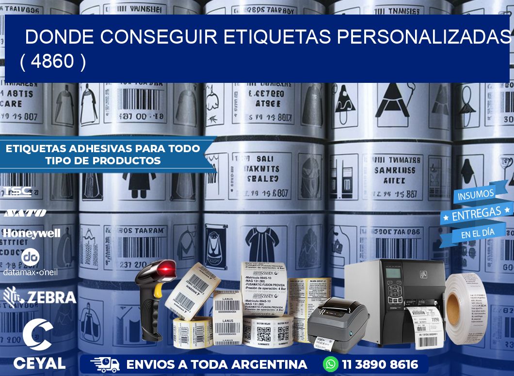 DONDE CONSEGUIR ETIQUETAS PERSONALIZADAS ( 4860 )