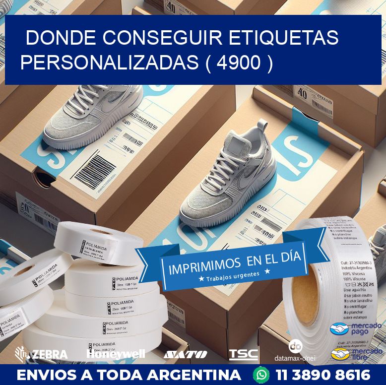 DONDE CONSEGUIR ETIQUETAS PERSONALIZADAS ( 4900 )