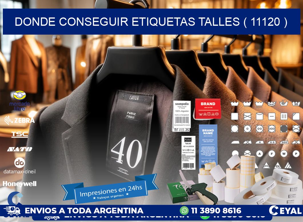 DONDE CONSEGUIR ETIQUETAS TALLES ( 11120 )