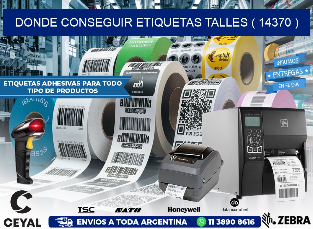 DONDE CONSEGUIR ETIQUETAS TALLES ( 14370 )