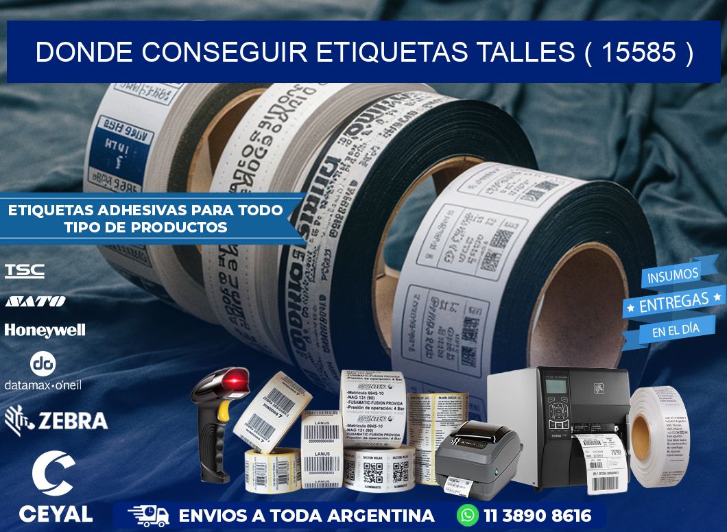 DONDE CONSEGUIR ETIQUETAS TALLES ( 15585 )