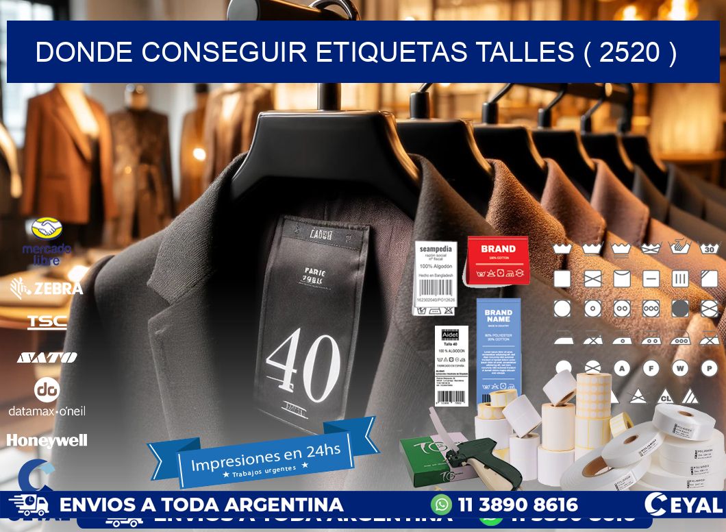 DONDE CONSEGUIR ETIQUETAS TALLES ( 2520 )