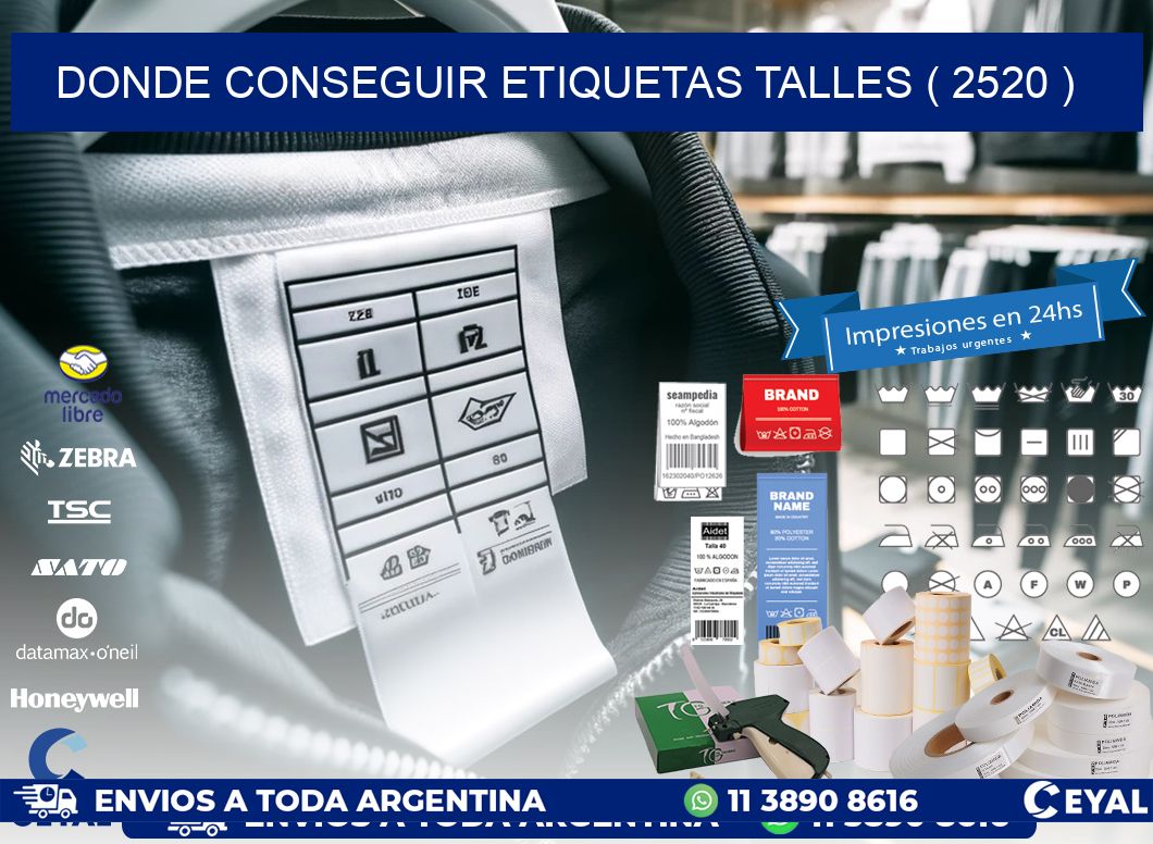 DONDE CONSEGUIR ETIQUETAS TALLES ( 2520 )