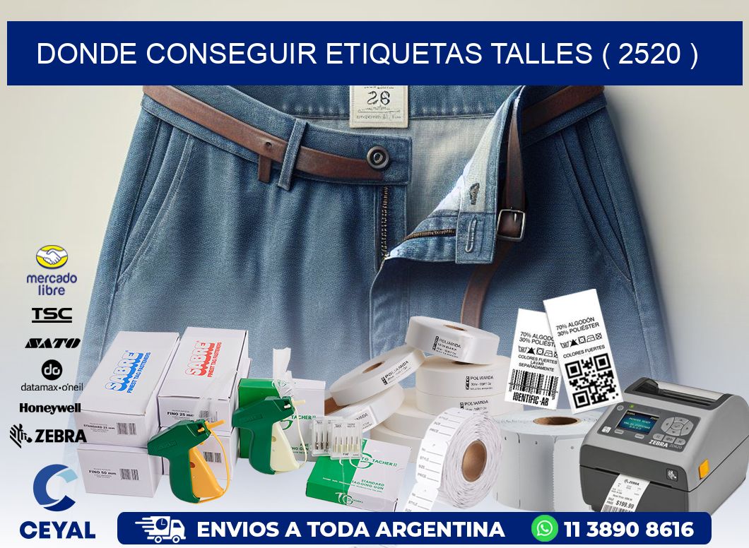 DONDE CONSEGUIR ETIQUETAS TALLES ( 2520 )
