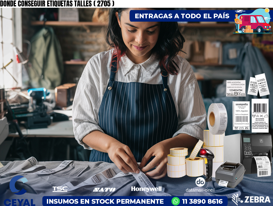DONDE CONSEGUIR ETIQUETAS TALLES ( 2705 )