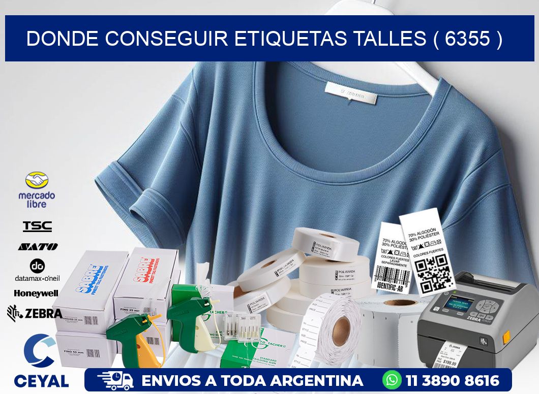 DONDE CONSEGUIR ETIQUETAS TALLES ( 6355 )