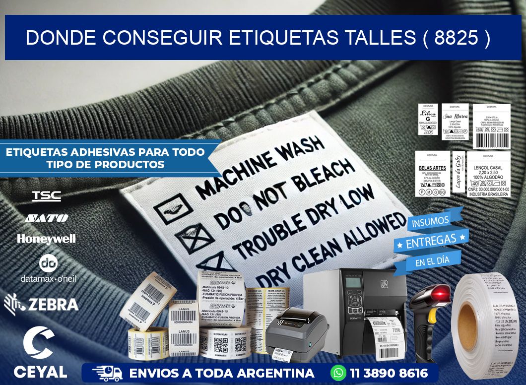 DONDE CONSEGUIR ETIQUETAS TALLES ( 8825 )