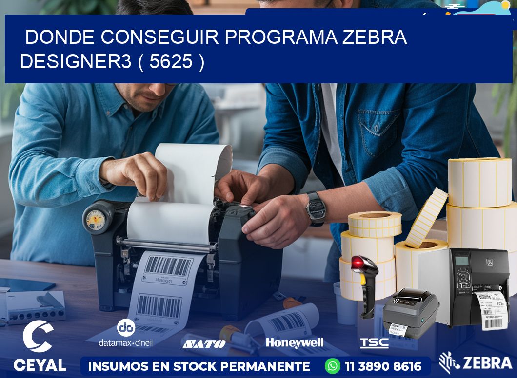 DONDE CONSEGUIR PROGRAMA ZEBRA DESIGNER3 ( 5625 )