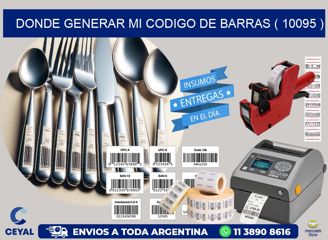 DONDE GENERAR MI CODIGO DE BARRAS ( 10095 )