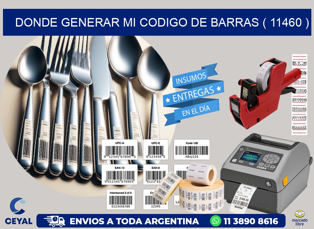 DONDE GENERAR MI CODIGO DE BARRAS ( 11460 )