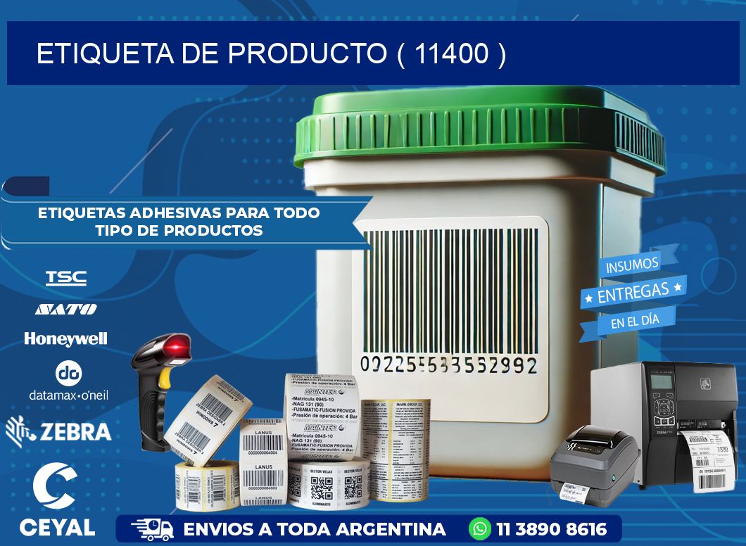 ETIQUETA DE PRODUCTO ( 11400 )