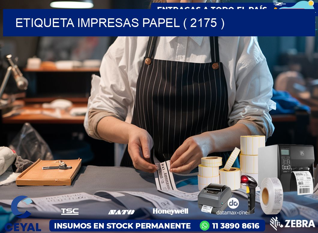 ETIQUETA IMPRESAS PAPEL ( 2175 )
