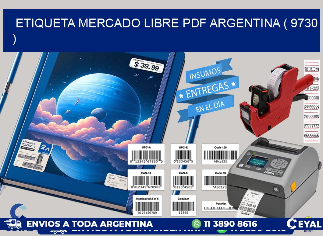 ETIQUETA MERCADO LIBRE PDF ARGENTINA ( 9730 )