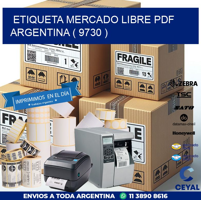 ETIQUETA MERCADO LIBRE PDF ARGENTINA ( 9730 )