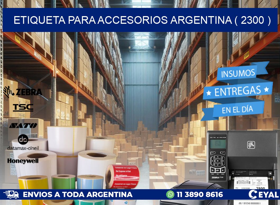ETIQUETA PARA ACCESORIOS ARGENTINA ( 2300 )