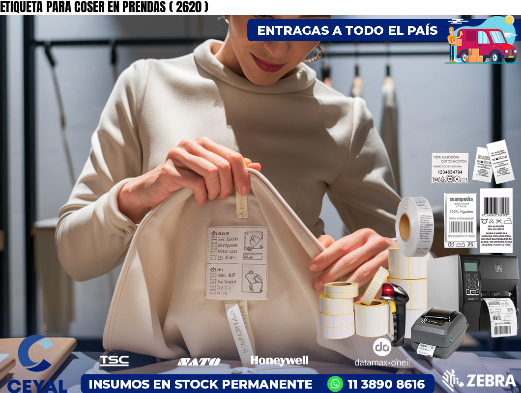 ETIQUETA PARA COSER EN PRENDAS ( 2620 )