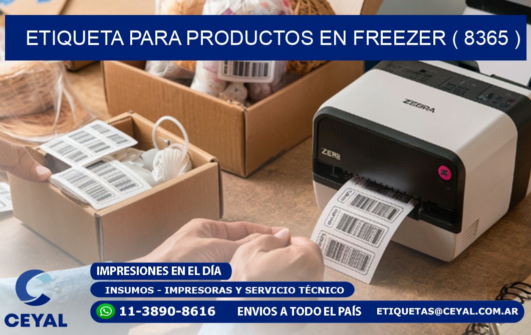 ETIQUETA PARA PRODUCTOS EN FREEZER ( 8365 )