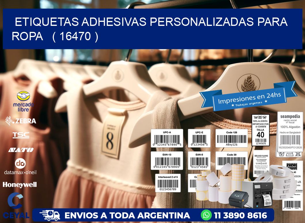 ETIQUETAS ADHESIVAS PERSONALIZADAS PARA ROPA   ( 16470 )