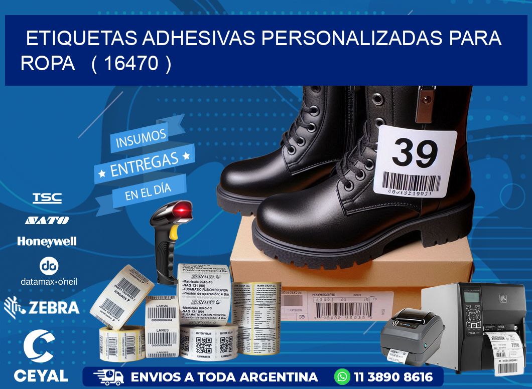 ETIQUETAS ADHESIVAS PERSONALIZADAS PARA ROPA   ( 16470 )