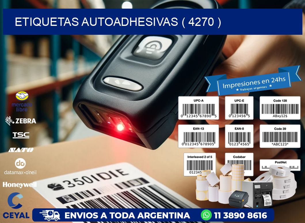 ETIQUETAS AUTOADHESIVAS ( 4270 )