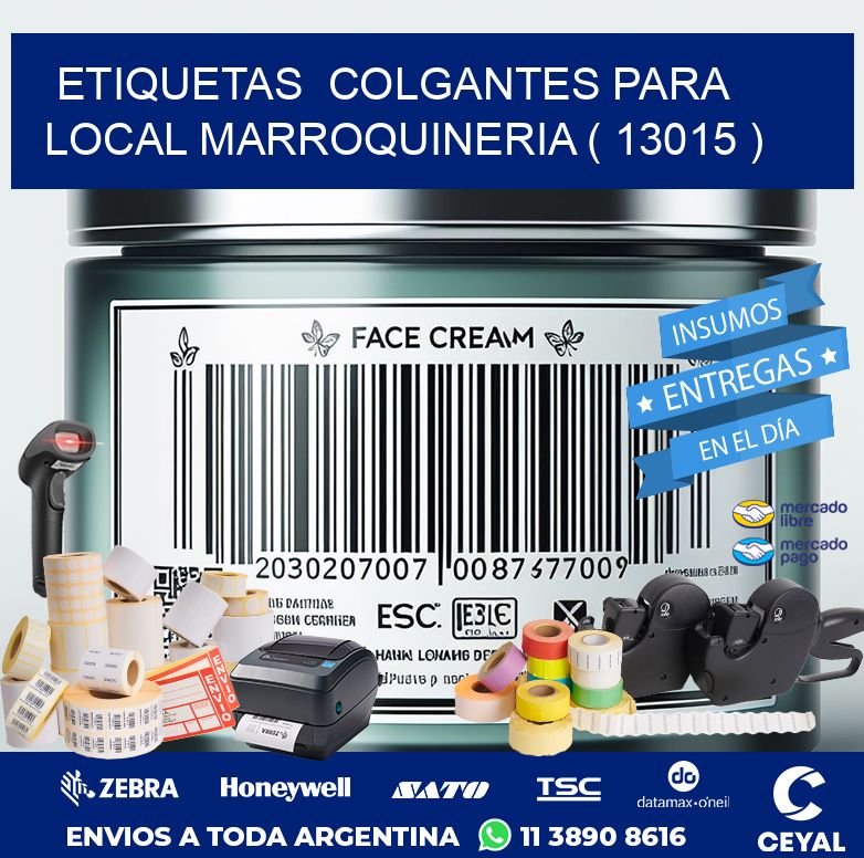 ETIQUETAS COLGANTES PARA LOCAL MARROQUINERIA ( 13015 )