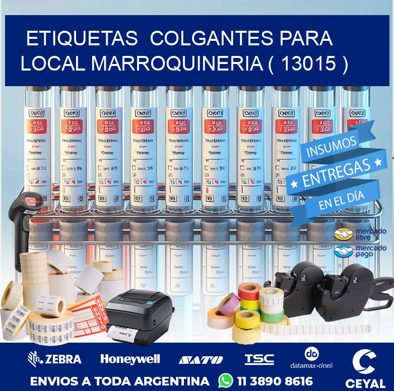 ETIQUETAS COLGANTES PARA LOCAL MARROQUINERIA ( 13015 )