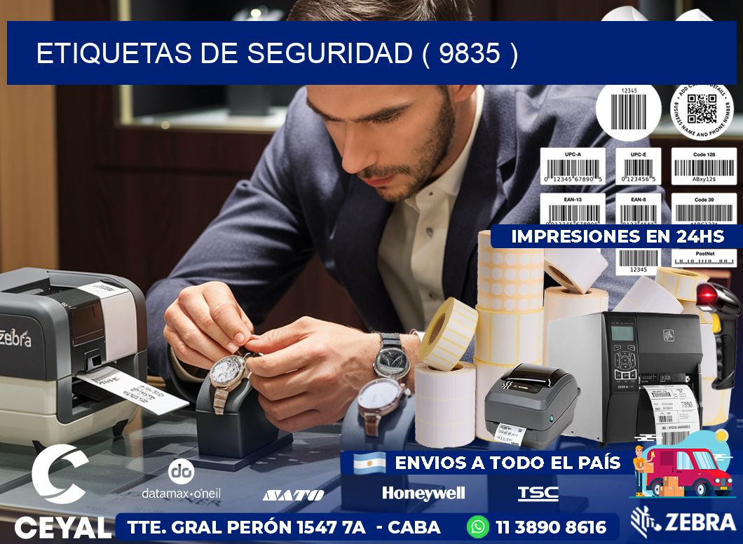 ETIQUETAS DE SEGURIDAD ( 9835 )