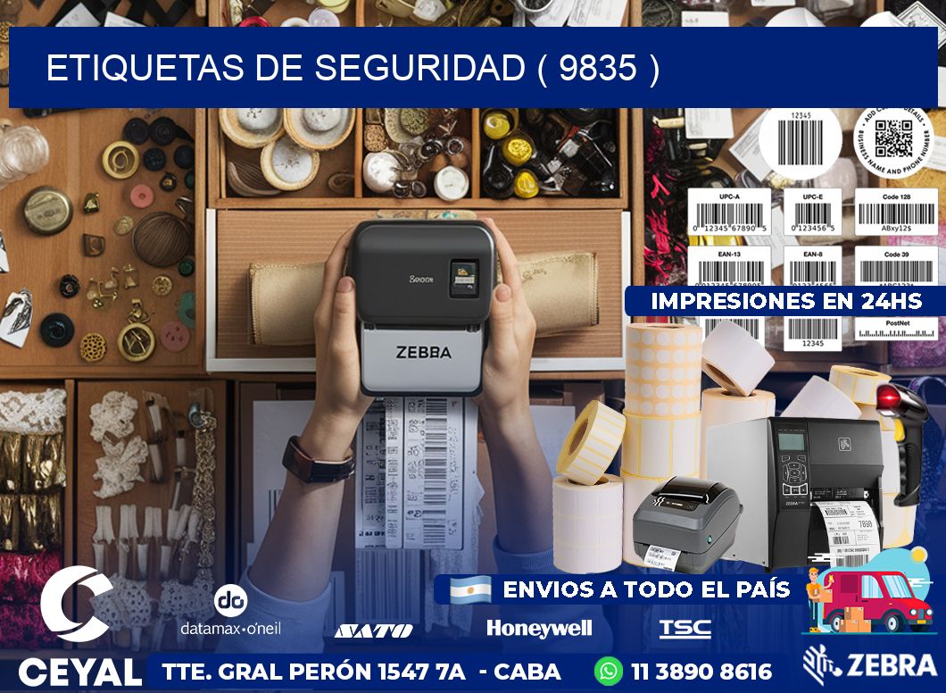 ETIQUETAS DE SEGURIDAD ( 9835 )