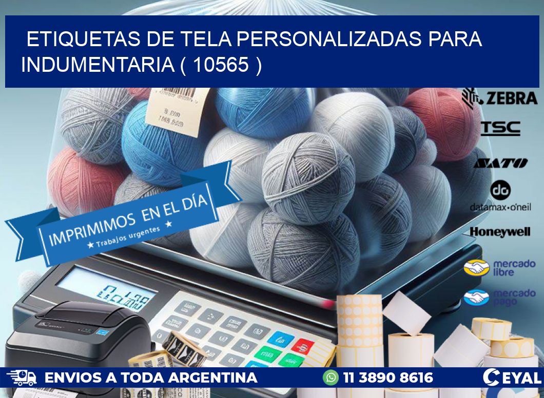 ETIQUETAS DE TELA PERSONALIZADAS PARA INDUMENTARIA ( 10565 )