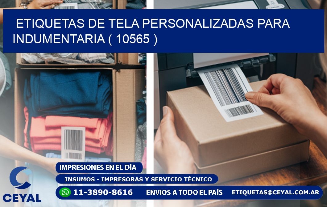 ETIQUETAS DE TELA PERSONALIZADAS PARA INDUMENTARIA ( 10565 )