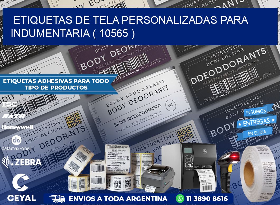 ETIQUETAS DE TELA PERSONALIZADAS PARA INDUMENTARIA ( 10565 )