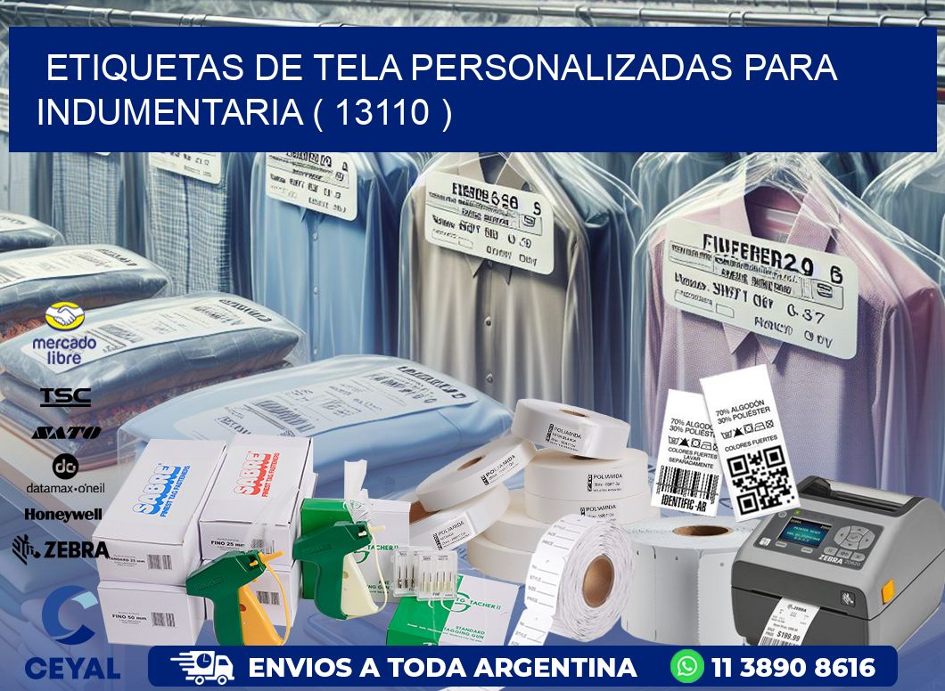 ETIQUETAS DE TELA PERSONALIZADAS PARA INDUMENTARIA ( 13110 )