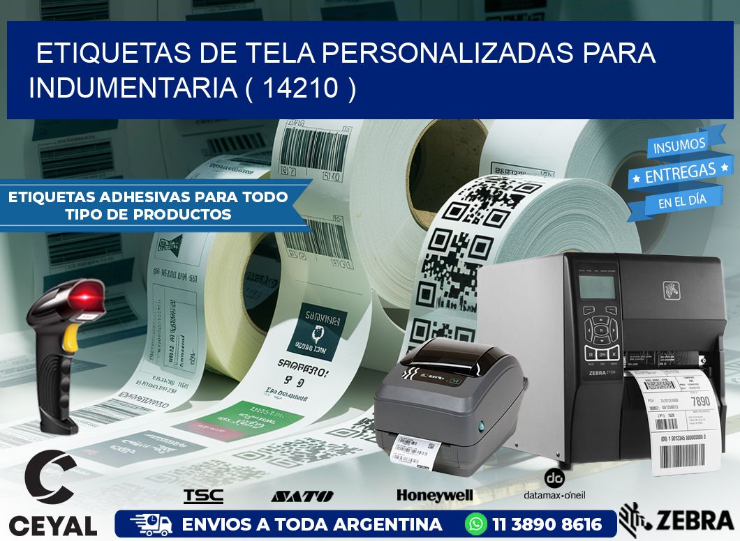 ETIQUETAS DE TELA PERSONALIZADAS PARA INDUMENTARIA ( 14210 )