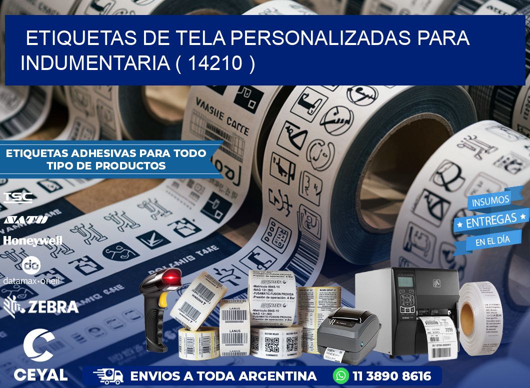 ETIQUETAS DE TELA PERSONALIZADAS PARA INDUMENTARIA ( 14210 )