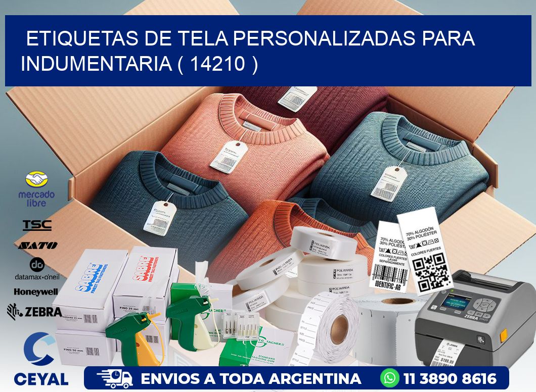 ETIQUETAS DE TELA PERSONALIZADAS PARA INDUMENTARIA ( 14210 )