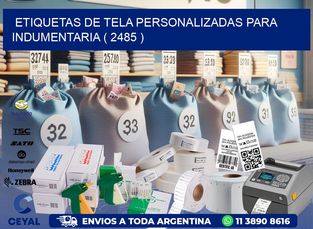 ETIQUETAS DE TELA PERSONALIZADAS PARA INDUMENTARIA ( 2485 )