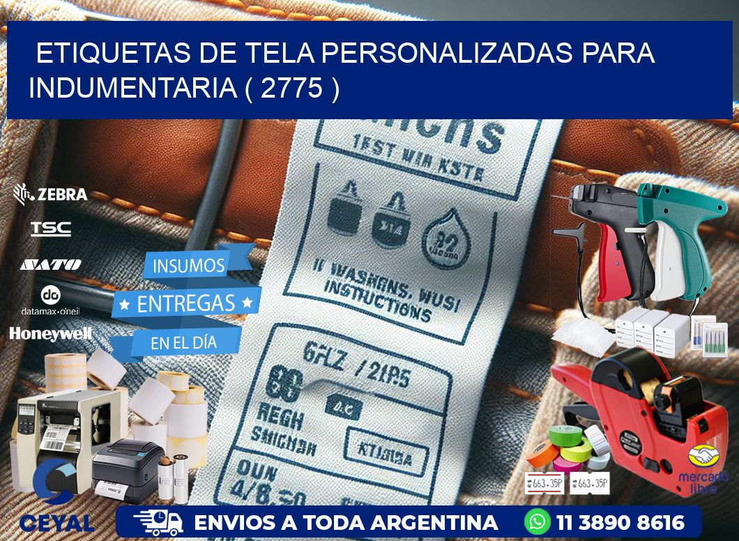 ETIQUETAS DE TELA PERSONALIZADAS PARA INDUMENTARIA ( 2775 )