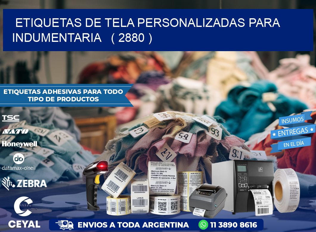 ETIQUETAS DE TELA PERSONALIZADAS PARA INDUMENTARIA   ( 2880 )