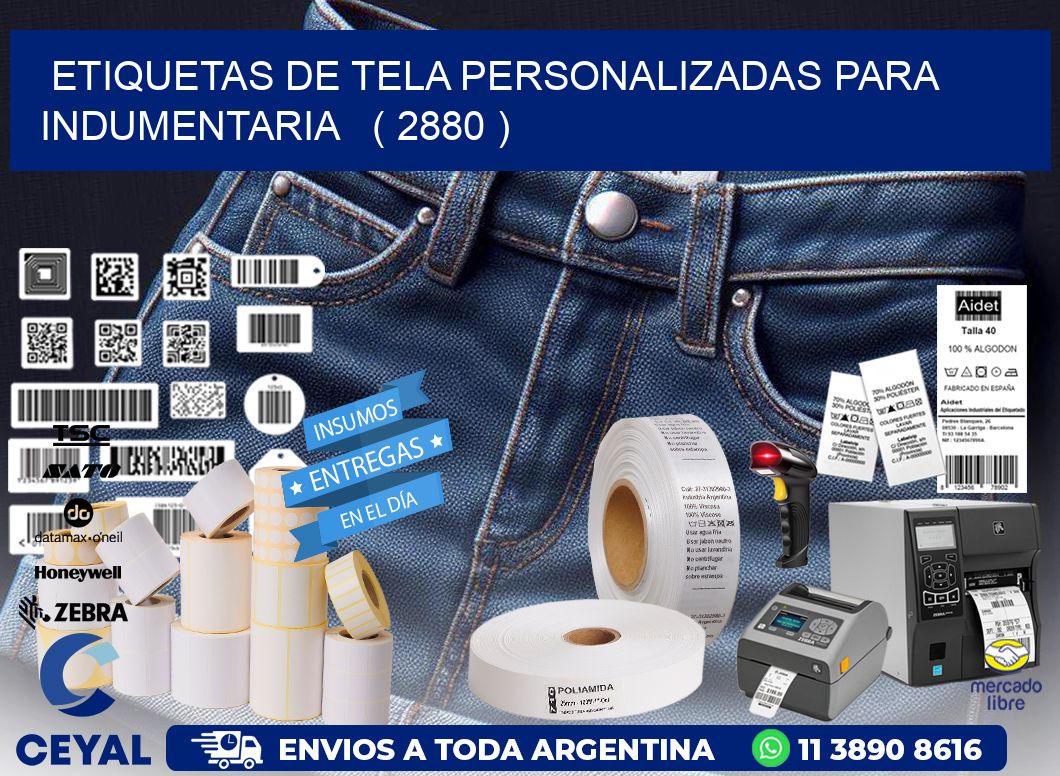 ETIQUETAS DE TELA PERSONALIZADAS PARA INDUMENTARIA   ( 2880 )