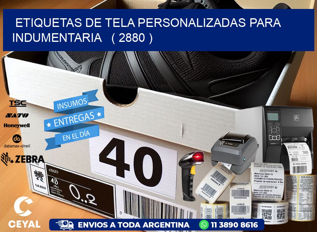 ETIQUETAS DE TELA PERSONALIZADAS PARA INDUMENTARIA   ( 2880 )