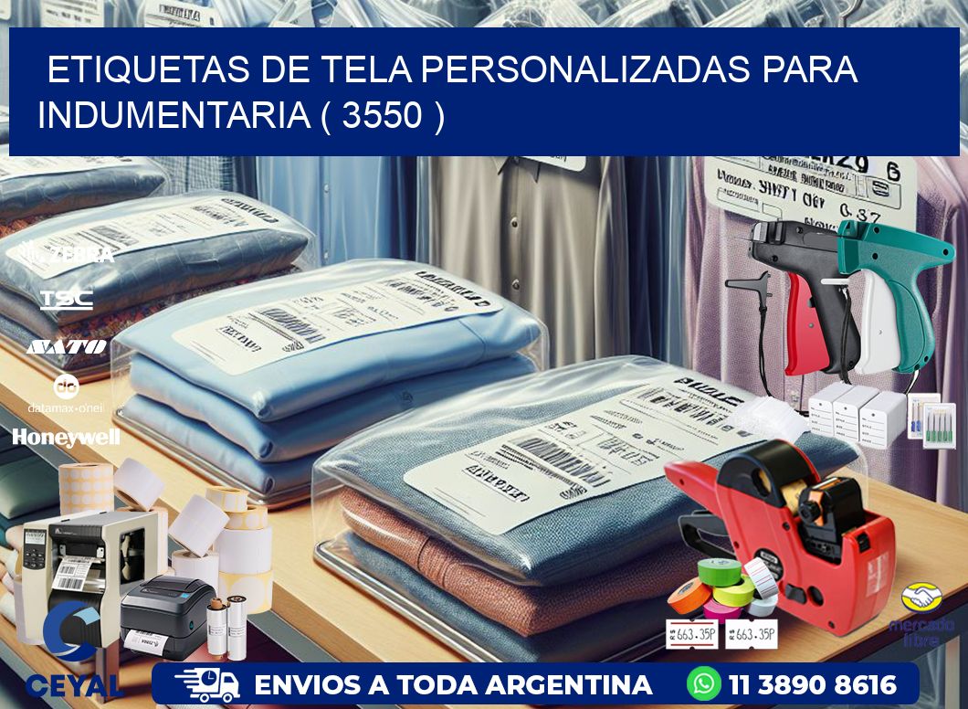 ETIQUETAS DE TELA PERSONALIZADAS PARA INDUMENTARIA ( 3550 )